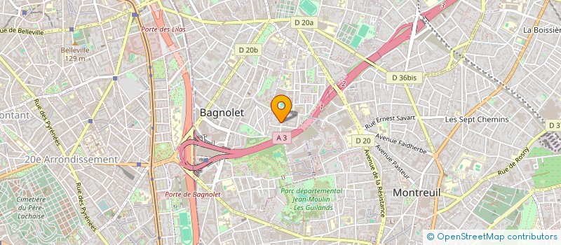 localisation de l'entreprise MONSIEUR DIDIER BERNARD à BAGNOLET