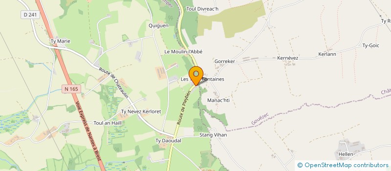 localisation de l'entreprise MONSIEUR DIDIER BERTHO  BRIEC