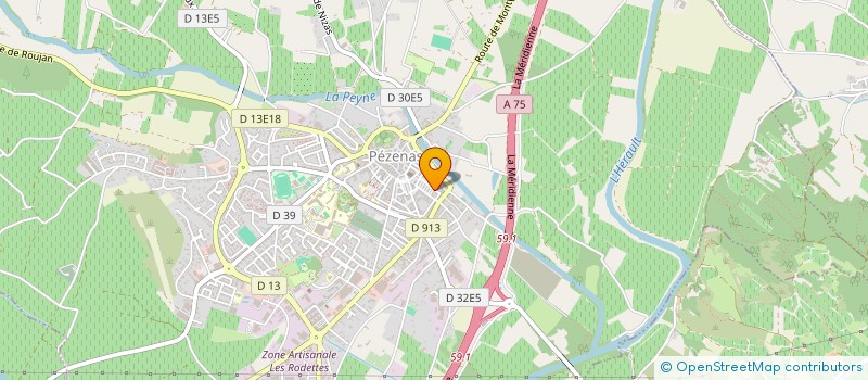 localisation de l'entreprise MONSIEUR DIDIER BESSORA à PEZENAS
