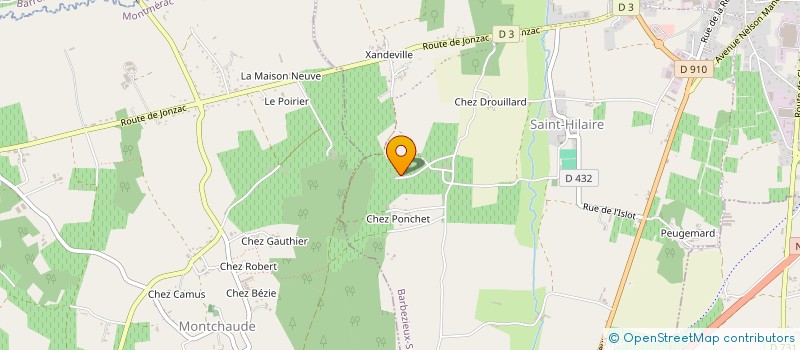 localisation de l'entreprise MONSIEUR DIDIER BIAUJOUT  BARBEZIEUX-SAINT-HILAIRE