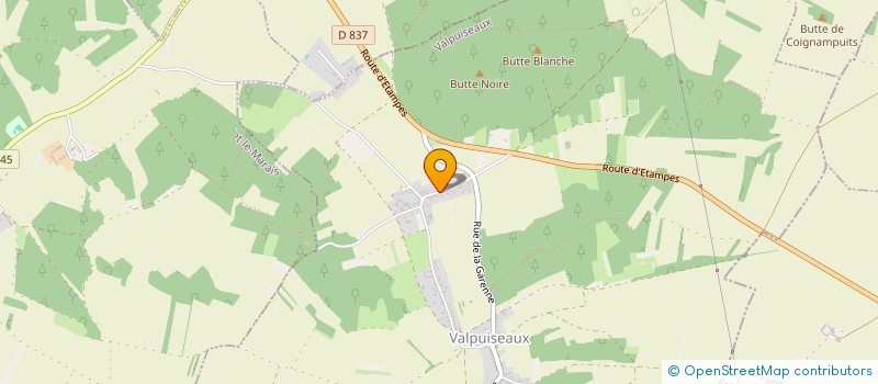 localisation de l'entreprise MONSIEUR DIDIER BILLAULT  VALPUISEAUX