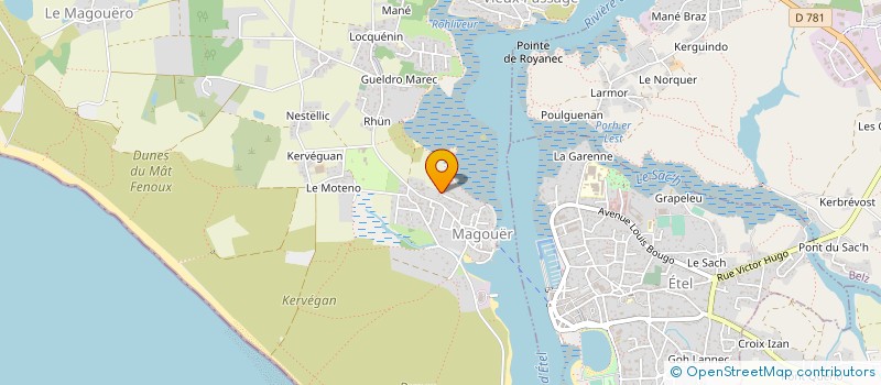 localisation de l'entreprise MONSIEUR DIDIER BINET  PLOUHINEC