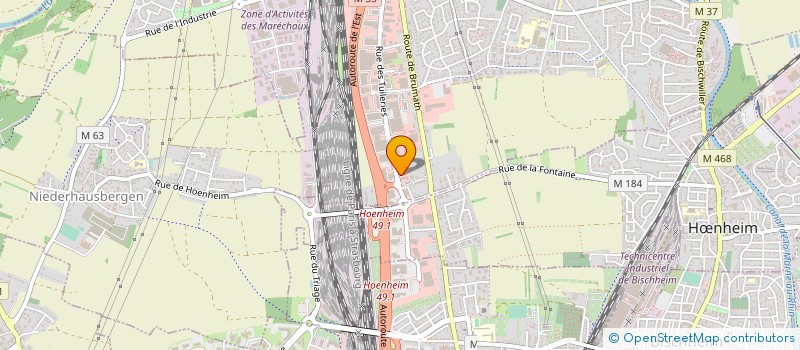 localisation de l'entreprise MONSIEUR DIDIER BITTLER  SOUFFELWEYERSHEIM