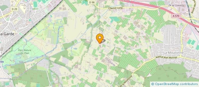 localisation de l'entreprise MONSIEUR DIDIER BLANC  LA CRAU