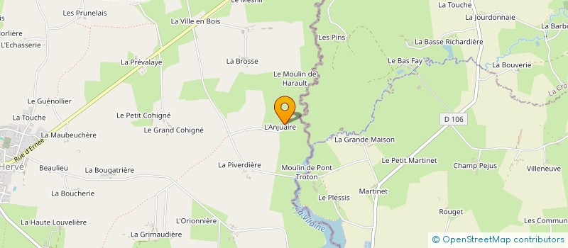 localisation de l'entreprise MONSIEUR DIDIER BLANCHARD  SAINT-M'HERVE