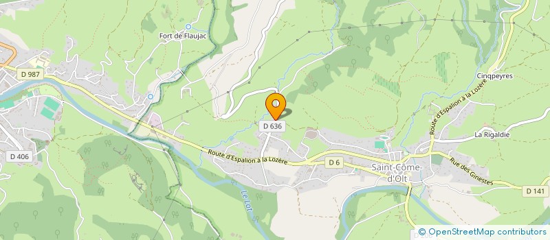 localisation de l'entreprise MONSIEUR DIDIER BLANCHET  SAINT COME D'OLT