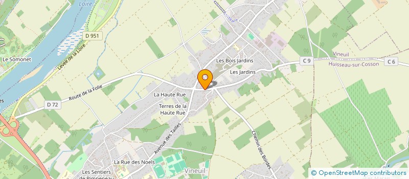 localisation de l'entreprise MONSIEUR DIDIER BLATEAU à VINEUIL