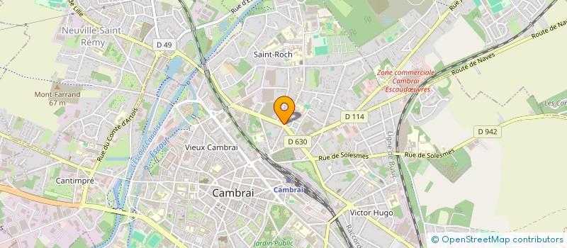 localisation de l'entreprise MONSIEUR DIDIER BODEREAU à CAMBRAI