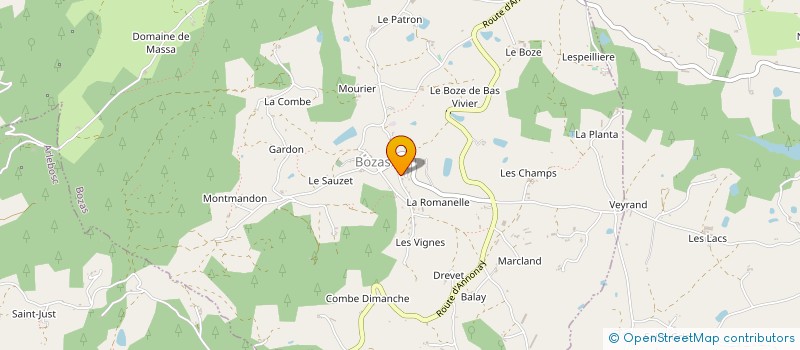 localisation de l'entreprise MONSIEUR DIDIER BOISSI  BOZAS