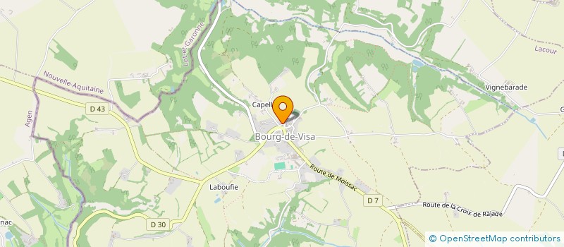 localisation de l'entreprise MONSIEUR DIDIER BONDET DE LA BERNARDIE  BOURG-DE-VISA