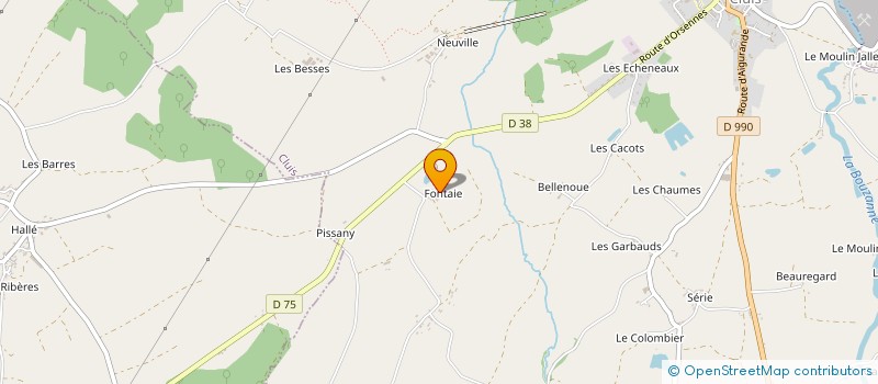 localisation de l'entreprise MONSIEUR DIDIER BONNET à CLUIS