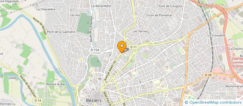 localisation de l'entreprise MONSIEUR DIDIER BORRAS à BEZIERS
