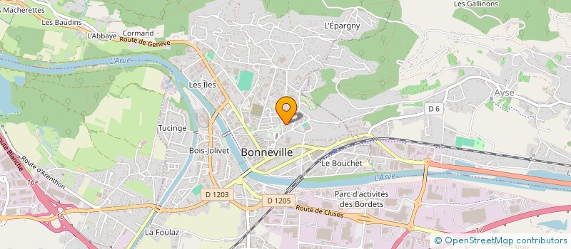 localisation de l'entreprise MONSIEUR DIDIER BOSSON  BONNEVILLE