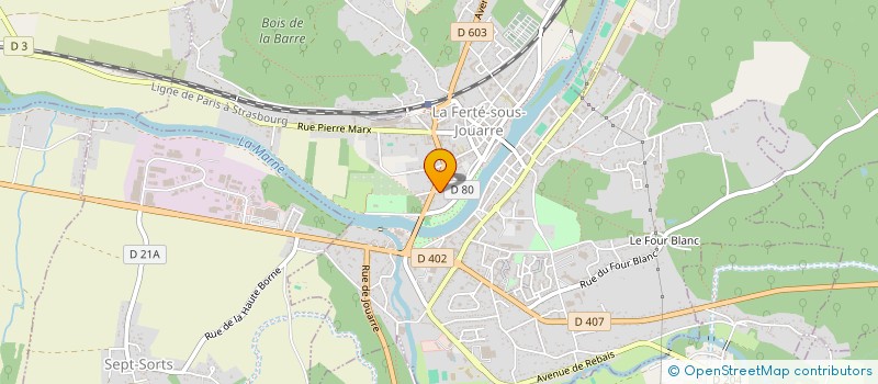 localisation de l'entreprise MONSIEUR DIDIER BOUCARD à LA FERTE-SOUS-JOUARRE