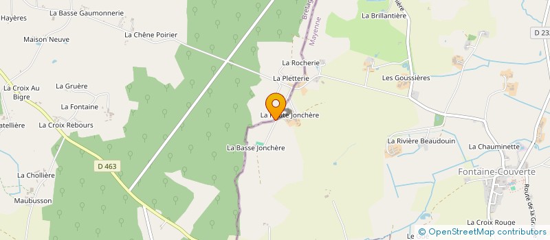 localisation de l'entreprise MONSIEUR DIDIER BOUGUET à FONTAINE-COUVERTE