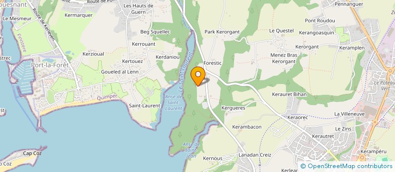 localisation de l'entreprise MONSIEUR DIDIER BOURBIGOT  CONCARNEAU