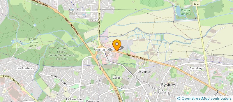 localisation de l'entreprise MONSIEUR DIDIER BOURGES  EYSINES