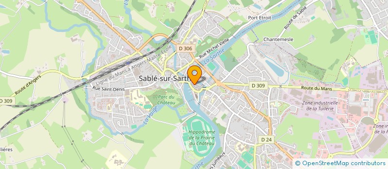 localisation de l'entreprise MONSIEUR DIDIER BOURJOLAIS  SABLE-SUR-SARTHE