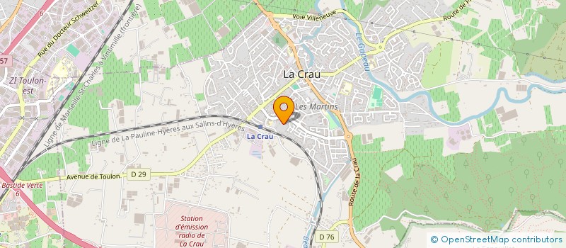 localisation de l'entreprise MONSIEUR DIDIER BOYET  LA CRAU