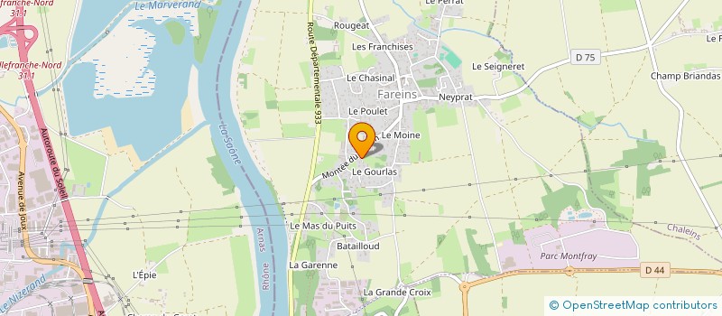 localisation de l'entreprise MONSIEUR DIDIER BRANCHE  FAREINS