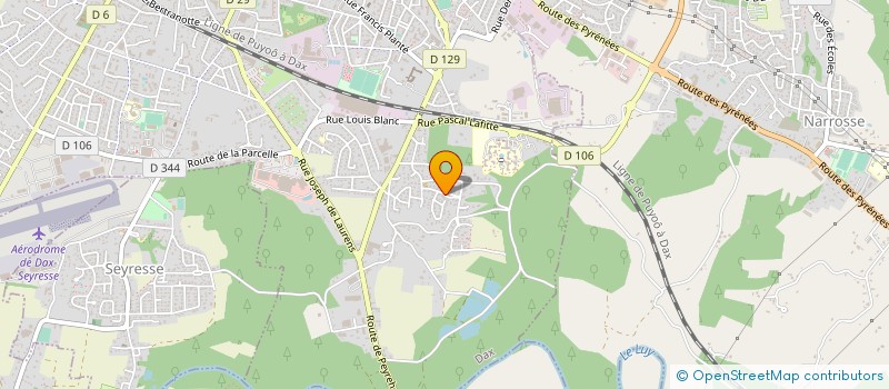 localisation de l'entreprise MONSIEUR DIDIER BREJOT  DAX