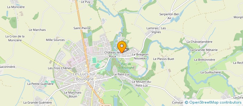 localisation de l'entreprise MONSIEUR DIDIER BRETHOME  LES LUCS-SUR-BOULOGNE