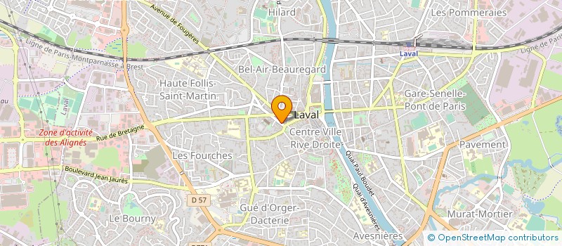 localisation de l'entreprise MONSIEUR DIDIER BRETON à LAVAL