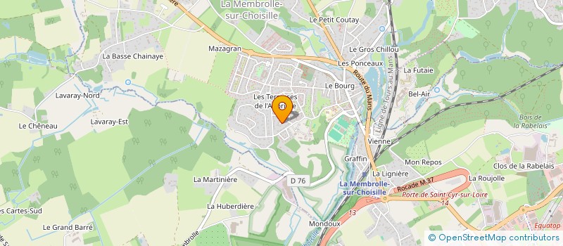 localisation de l'entreprise MONSIEUR DIDIER BRIARD  LA MEMBROLLE-SUR-CHOISILLE