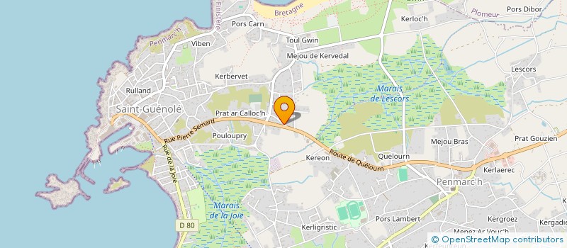 localisation de l'entreprise MONSIEUR DIDIER BRILLET  PENMARCH