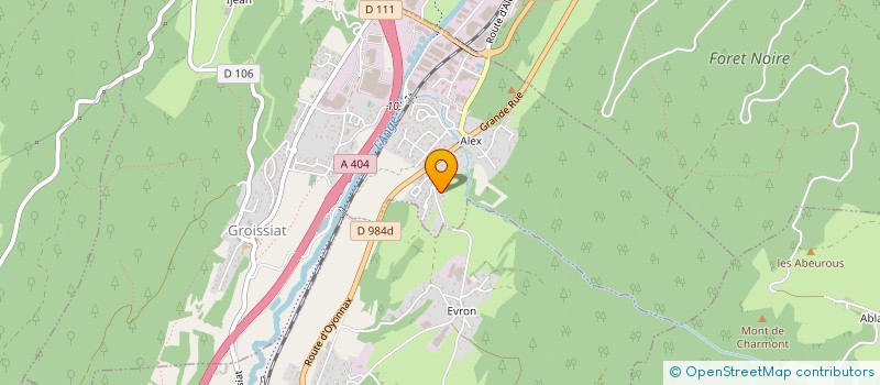 localisation de l'entreprise MONSIEUR DIDIER BRISET  GROISSIAT