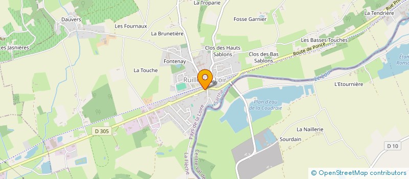 localisation de l'entreprise MONSIEUR DIDIER BROSSET à LA CHARTRE-SUR-LE-LOIR