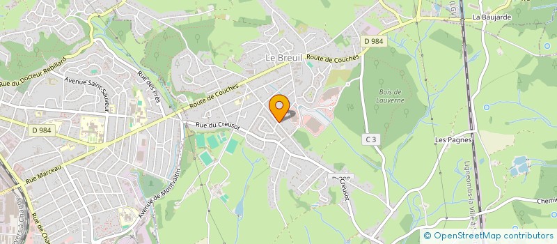 localisation de l'entreprise MONSIEUR DIDIER BROSSUT  LE BREUIL