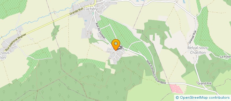 localisation de l'entreprise MONSIEUR DIDIER BRUGNEAU  CUCHERY