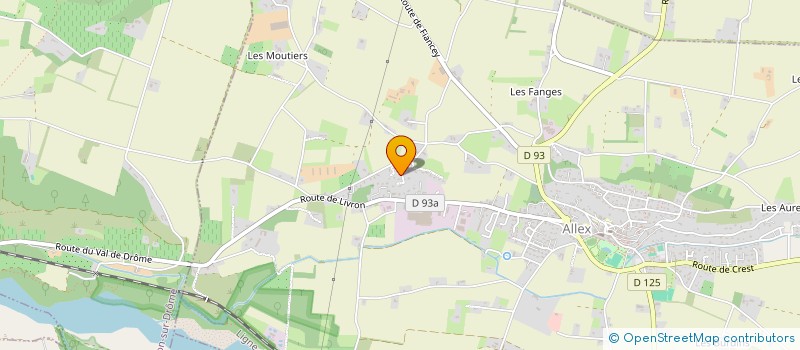 localisation de l'entreprise MONSIEUR DIDIER BRULAT  ALLEX