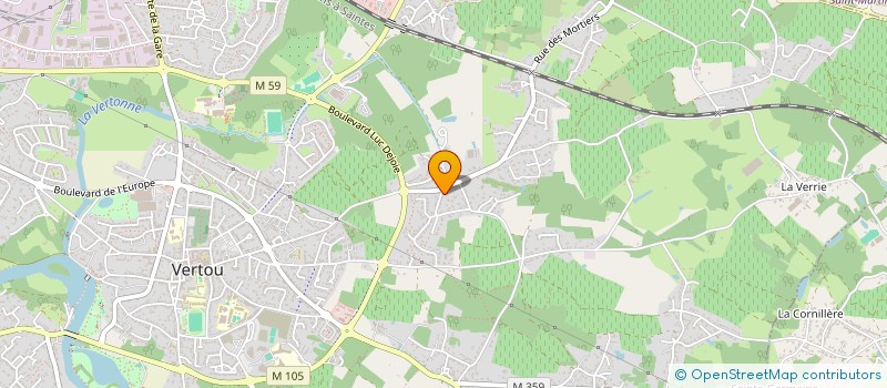 localisation de l'entreprise MONSIEUR DIDIER BRUNETEAU à VERTOU