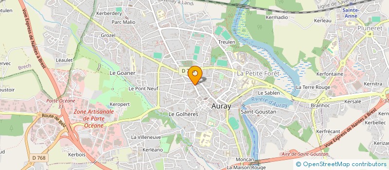 localisation de l'entreprise MONSIEUR DIDIER BRUZAC à AURAY