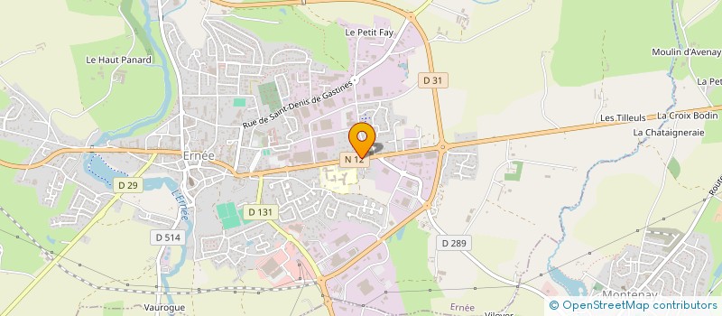 localisation de l'entreprise MONSIEUR DIDIER BUFFET  ERNEE