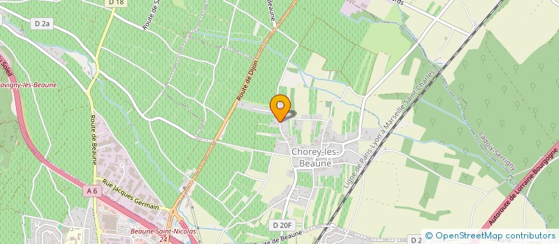 localisation de l'entreprise MONSIEUR DIDIER BURELLE  CHOREY-LES-BEAUNE