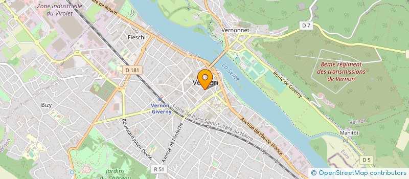 localisation de l'entreprise MONSIEUR DIDIER CAILLAUD  VERNON