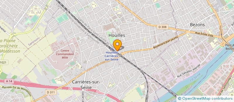 localisation de l'entreprise MONSIEUR DIDIER CAIZERGUES à HOUILLES
