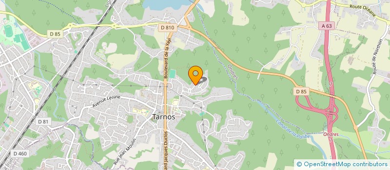 localisation de l'entreprise MONSIEUR DIDIER CAPDEVILLE  TARNOS