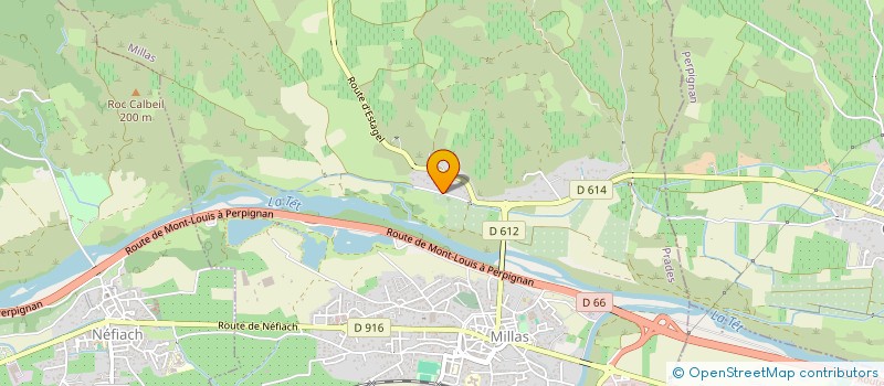 localisation de l'entreprise MONSIEUR DIDIER CAQUERET  MILLAS