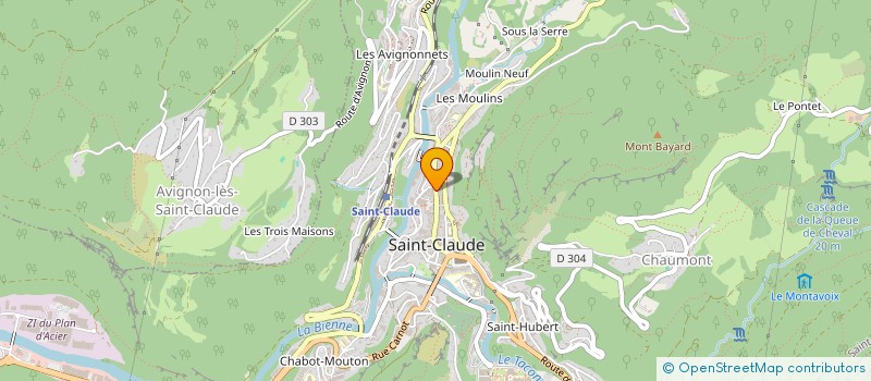 localisation de l'entreprise MONSIEUR DIDIER CARON à SAINT-CLAUDE