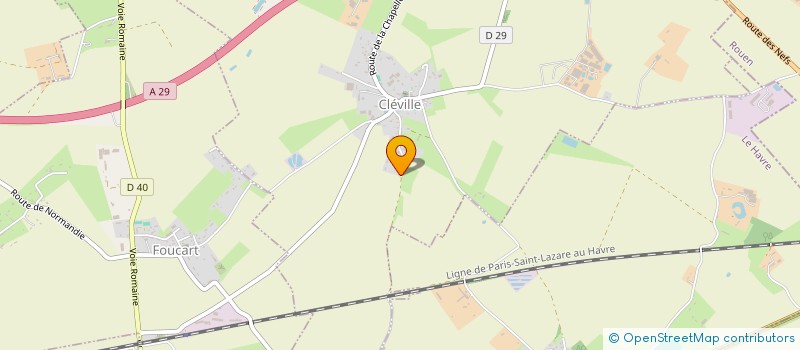 localisation de l'entreprise MONSIEUR DIDIER CARPENTIER  CLEVILLE