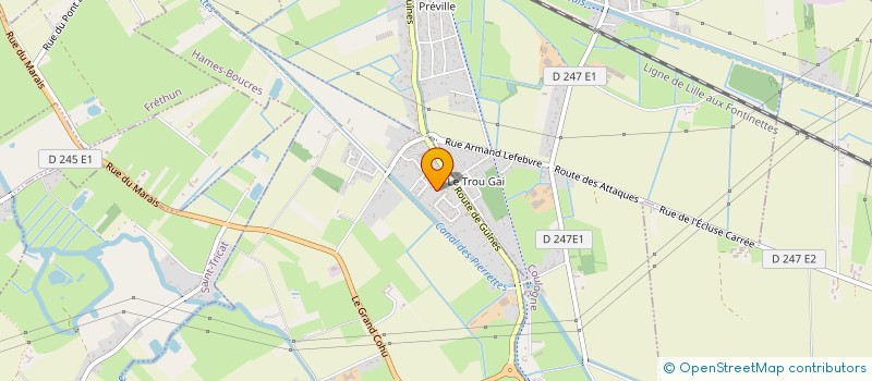 localisation de l'entreprise MONSIEUR DIDIER CARRE  HAMES-BOUCRES