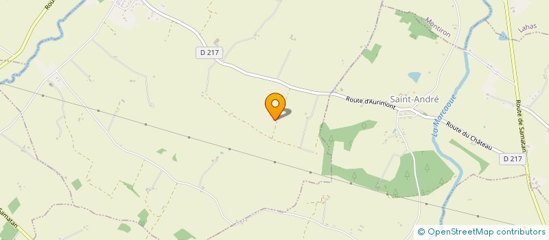 localisation de l'entreprise MONSIEUR DIDIER CASSAGNE  AURIMONT