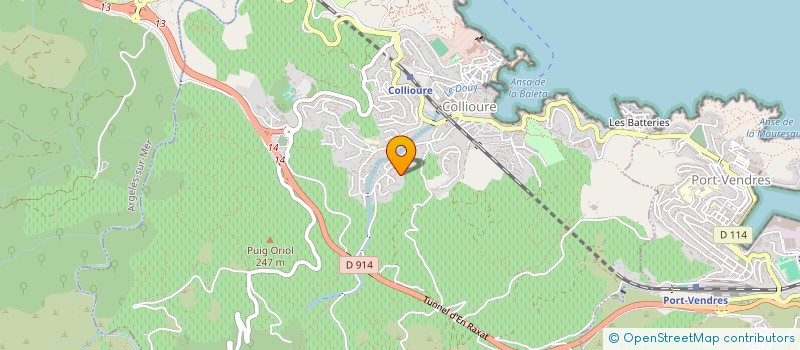 localisation de l'entreprise MONSIEUR DIDIER CASSAGNERES  COLLIOURE