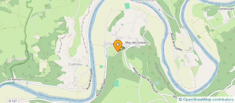 localisation de l'entreprise MONSIEUR DIDIER CASSAN  SAUJAC