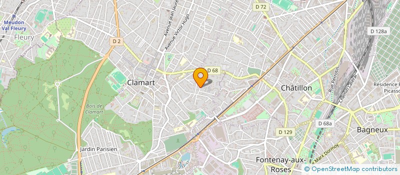 localisation de l'entreprise MONSIEUR DIDIER CASSEREAU à CLAMART