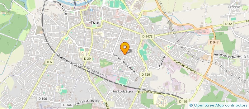 localisation de l'entreprise MONSIEUR DIDIER CASTEX  DAX